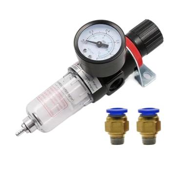 Imagem de 1 unidade de filtro pneumático AFR-2000 unidade de tratamento de ar regulador de pressão válvula redutora de óleo separação de água calibre AFR2000 (AFR-2000 w PC4)