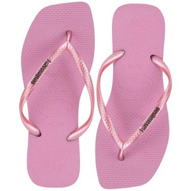 Imagem de Chinelo Feminino Slim Square Logo Metallic Havaianas - 4148257