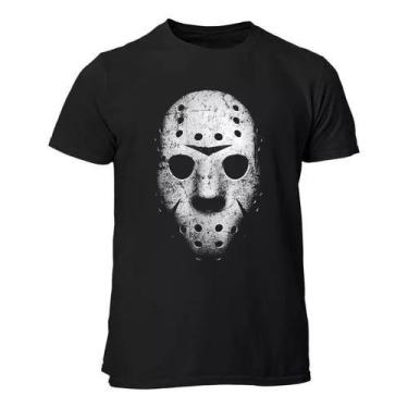 Imagem de Camiseta Jason Voorhees Mask Filmes Terror Blusa Camisa - Dinka, M, Pr