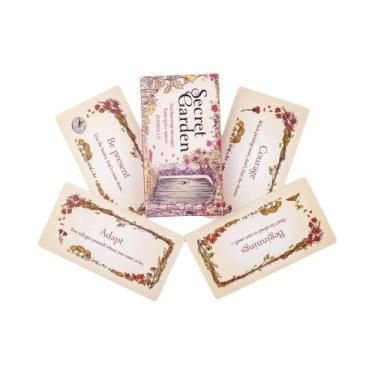 Imagem de Cartões De Mensagens Encantadoras Do Jardim Secreto, 40 Peças, 11x6cm,