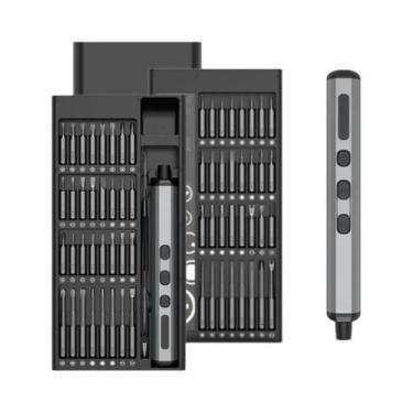 Imagem de Conjunto De Chave De Fenda Elétrica Sem Fio Recarregável Com Luz LED E