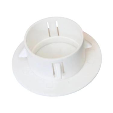 Imagem de Generic Placa de cobertura para orifício no teto, painel decorativo branco, acessório versátil, acabamento para orifício de luz embutida em aberturas de teto, 70 a 79 Buracos