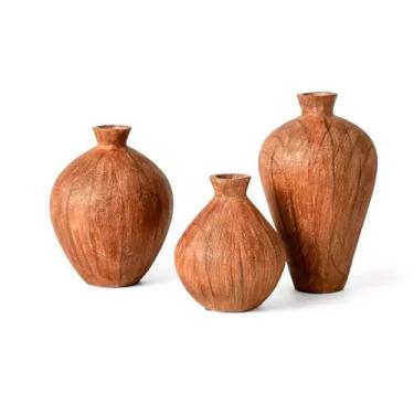 Imagem de KIT VASOS EM POLIRRESINA - 3 PCS