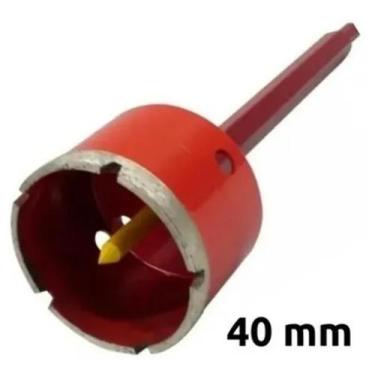 Imagem de Serra Copo Diamantada p/ Perfurar Porcelanato, Parede, Piso, Concreto,