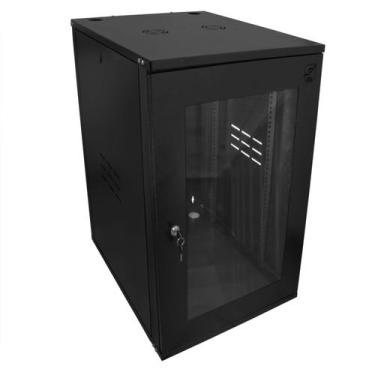 Imagem de Mini Rack 16Ux470mm de Parede Para Servidor Data Center Padrão 19'' Ar