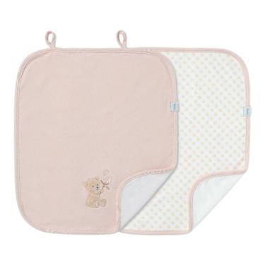 Imagem de Kit 2 Babinhas Paninho de Boca Bebê Menina New Baby -Hug