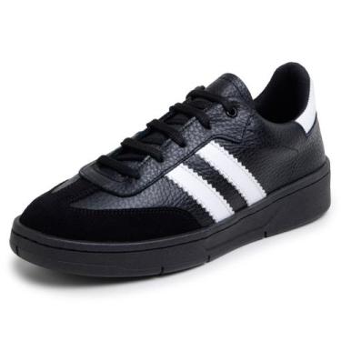 Imagem de Tênis Feminino Casual Preto Couro DIfranca - 2042 - PDK, 33