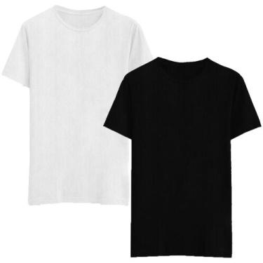 Imagem de Kit 2 Camisetas Gola Redonda Masculina Moda Básica Lisa - W2 Store, Br