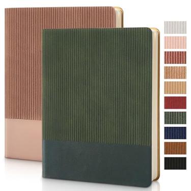 Imagem de TSFPapier Caderno pautado para trabalho, faculdade, pautado, 14 x 20 cm "A5, diário diário 216 páginas para mulheres e homens, escrevendo em casa, material escolar, negócios