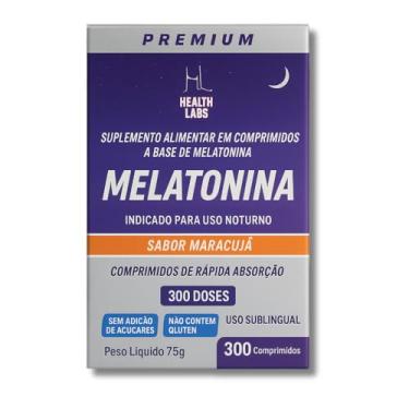 Imagem de Melatonina Sublingual 300 Comprimidos – 300 Doses, Sabor Maracujá, Uso Noturno
