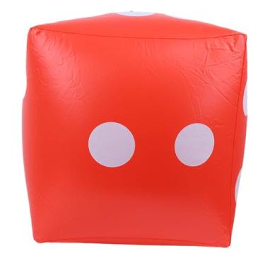 Imagem de Naroote Brinquedo Durável do Jogo da água do PVC Dos Dados Infláveis ​​para Atividades da Festa Clube, 1 Ano + Crianças, Vermelho (Vermelho)