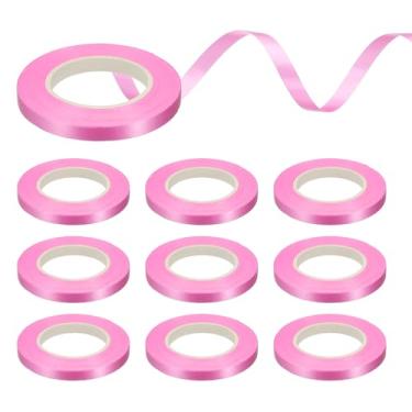 Imagem de PATIKIL 11 m x 1/12.7 cm Fitas onduladas, 10 rolos de fita de corda de balão metálico para artesanato, embrulho de presente, casamento, festa de aniversário, florista, decoração de flores, rosa