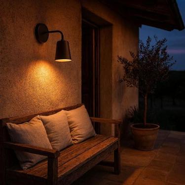 Imagem de Arandela de Parede Valentina com Cúpula Fixa e Design Minimalista - lu