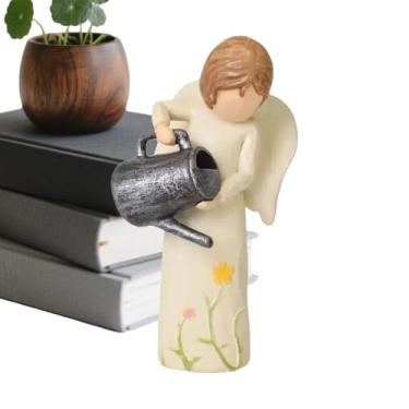 Imagem de Estatuetas de anjo para mulheres, decoração de estatuetas de resina para decoração de casa - Esculturas de anjo derramando ao ar livre - para jardim, quintal, pátio, varanda, sala de estar e quarto