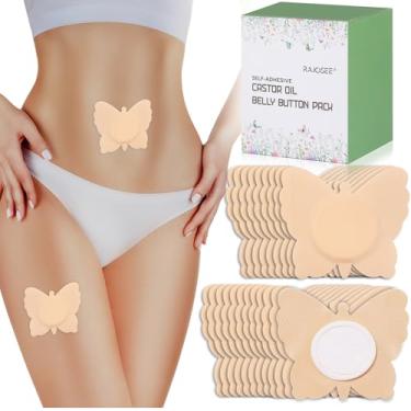 Imagem de 30 peças de óleo de rícino de borboleta, design de borboleta, embalagem de óleo de rícino de algodão altamente absorvente autoadesivo (óleo não incluído)