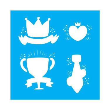 Imagem de Stencil Tamako Troféu - 30X30Cm - Ref 9925