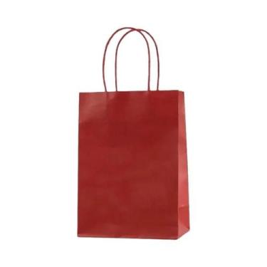 Imagem de Sacolas De Presente De Papel Kraft Coloridas 10PCS Sacolas De Compras 