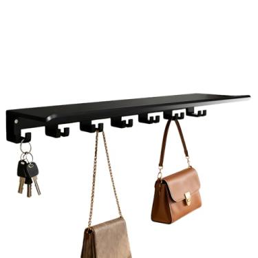 Imagem de Prateleiras flutuantes, suporte de rack de armazenamento, suporte de metal, suporte de parede com ganchos - para treino, fitness, casa, academia, banheiro, quarto, vaso sanitário