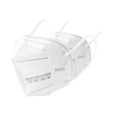 Imagem de Máscara Facial FFP2 KN95 Preta 10-200PCS 5 Camadas Não Tecidas Reutili