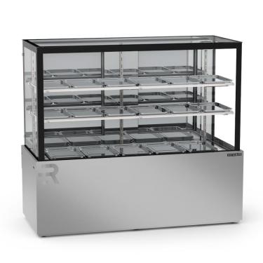 Imagem de Vitrine Estufa 1,45 Metros 2 Prateleiras Titanium Premium Inox Vtprq1450 2p 220V - Refrimate