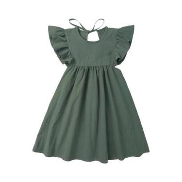 Imagem de Vestidos De Bebê Em Linho Branco Com Renda Para Meninas, Verão, Festa 