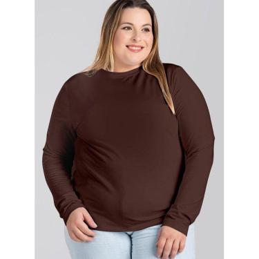 Imagem de Blusa Feminina Manga Longa Plus Size Térmica Peluciada - Serena-Feminino