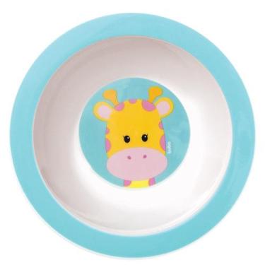 Imagem de Pratinho bowl infantil estampado 350ml animal fun buba - girafa
