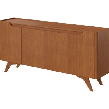 Imagem de Buffet Grécia 4 Portas Com Pés Em Madeira Maciça Mavaular Naturale