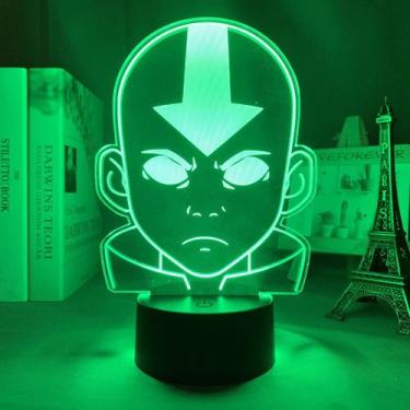 Imagem de Avatares de LED 3D com luz noturna duram Airbenders Wangs Color Chan -