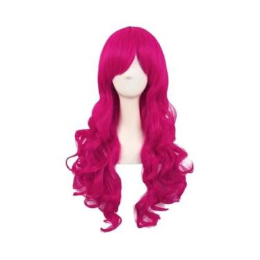 Imagem de Peruca Cosplay Pinkie Pie Anime My Little Pony PP Pinkamena Diane Rosa