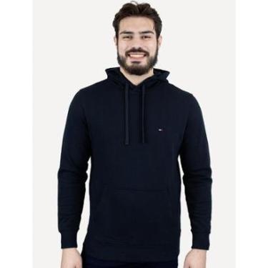 Imagem de Moletom Tommy Hilfiger Masculino Essential Terry Hoody Azul Marinho Tamanho:GG-Masculino