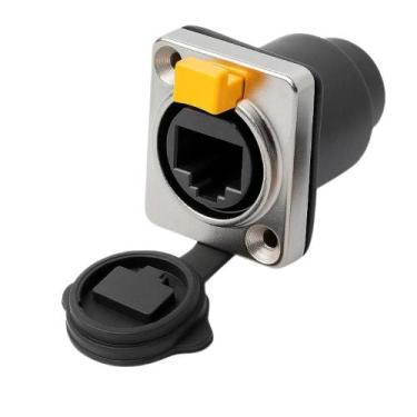 Imagem de Conector Keystone RJ45 Cat6 Painel Metálico Ion Cabos Formato D IP65 T