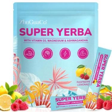 Imagem de Polvo de Té de Yerba Mate WRFAATGO 300g Limonada de Frambuesa