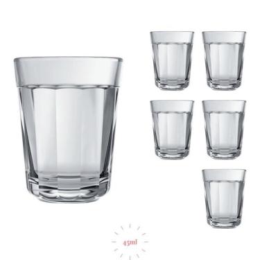 Imagem de Jogo 6 Copos 45ml Americano Dose Redondo Tequila Whisky - NADIR FIGUER