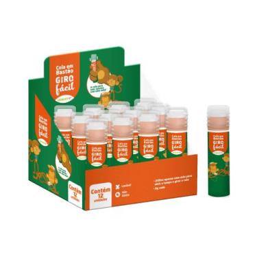 Imagem de Cola Bastão Giro Fácil 8g (Display c/ 12 unidades) Leo&Leo Leonora - 1