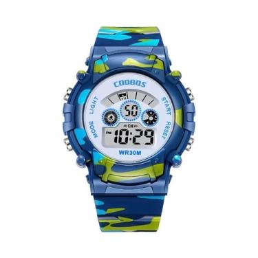 Imagem de Relógio Digital Esportivo Infantil À Prova d'Água Com LED Luminoso, Mu