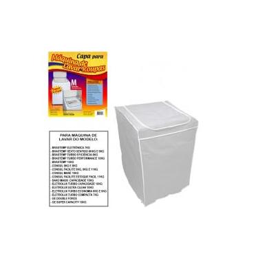 Imagem de Capa Maquina De Lavar Roupas Polietileno Tam M 97x65x63 brastemp 7 a 10 kg consul de 6 a 11 kg eletrolux de 6 a 10 kg COR SORTIDA