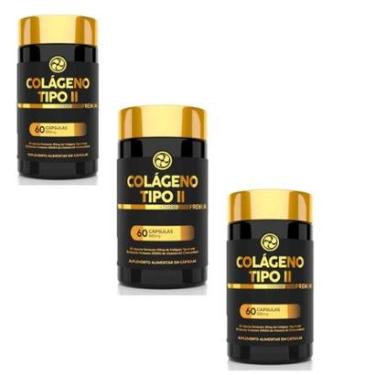 Imagem de Kit 3 Colágeno Tipo II Premium 500mg 3x60 cps Floral Ervas-Unissex