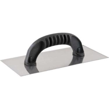 Imagem de Desempenadeira de Aço, Lisa, com Cabo Plástico, 120 mm x 255 mm, Vonde