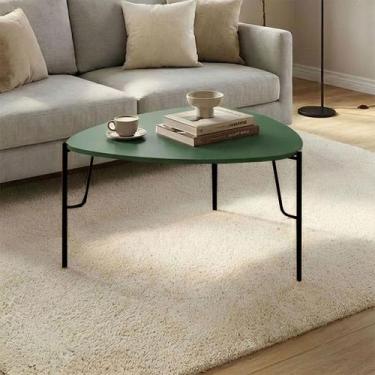 Imagem de Mesa de Centro para Sala 31cm com Pés em Metal 100% MDF - Casa Lar Inc