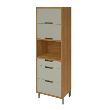 Imagem de Paneleiro 2 Portas 3 Gavetas Imperatriz Nesher Móveis Freijó-off White