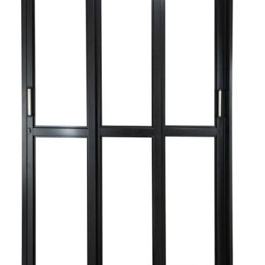 Imagem de Porta de Correr de Aço 215x200cm 3 Folhas Moveis Ideal Crv Esquadrias