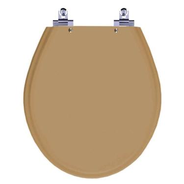 Imagem de Assento Sanitário Laqueado Soft Close Carina Amendoa para vaso Ideal Standard