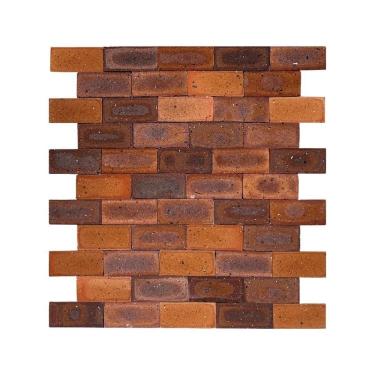 Imagem de Revestimento Cerâmica Natural - Tijolinho Avezzano 9x19cm Laranja