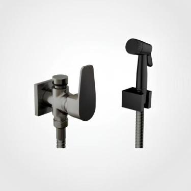 Imagem de Ducha Higiênica com Derivação DN15 Led Ônix Escovado - Perflex