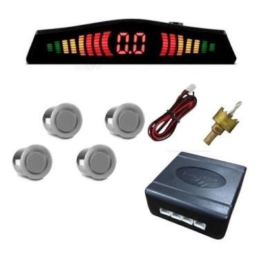 Imagem de Sensor de Re Prata Display Digital Kx3 Eco 4 Pontos