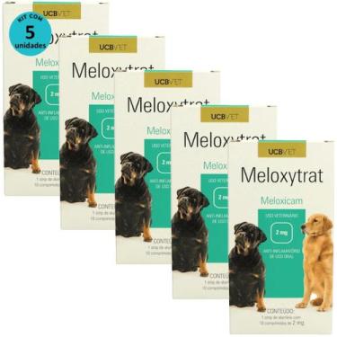 Imagem de Meloxytrat 2mg Com 10 comprimidos UCBVET Kit com 5