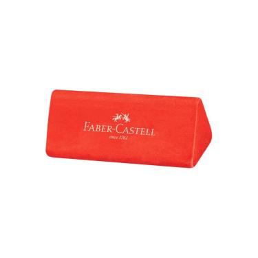Imagem de Borracha Faber-Castell Triangular Jumbo Ideal para Mãos Pequenas com Formato Ergonômico 1 Unidade Vermelho