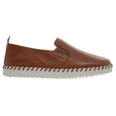 Imagem de Tênis Slip On Feminino Bottero Firenze Couro Caramelo, Caramelo, 36