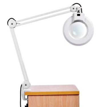Imagem de Lupa Estetica Para Mesa 220v Luminaria De Led Retratil Articulavel Gir